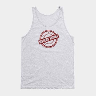 Certified Asshole Funny Design Tank Top
